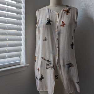 Silk Butterfly Tank/Vest